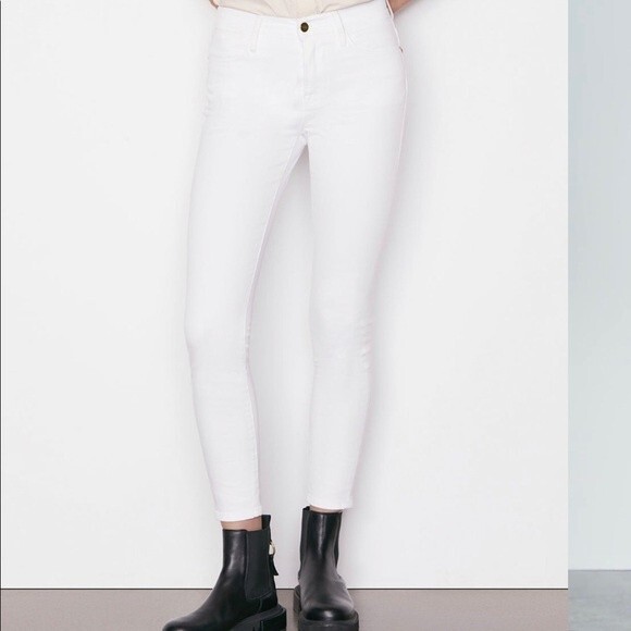 Frame Denim Le High Skinny White Jeans- Size 26- Great Condition!!! - Picture 1 of 9